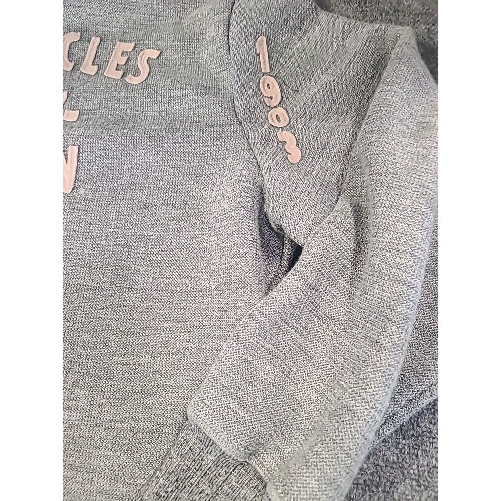 Harley Davidson 1/4 Button Heavy Sweater Sweatshirt Grey Size 2xl Pullover - Picture 10 of 13